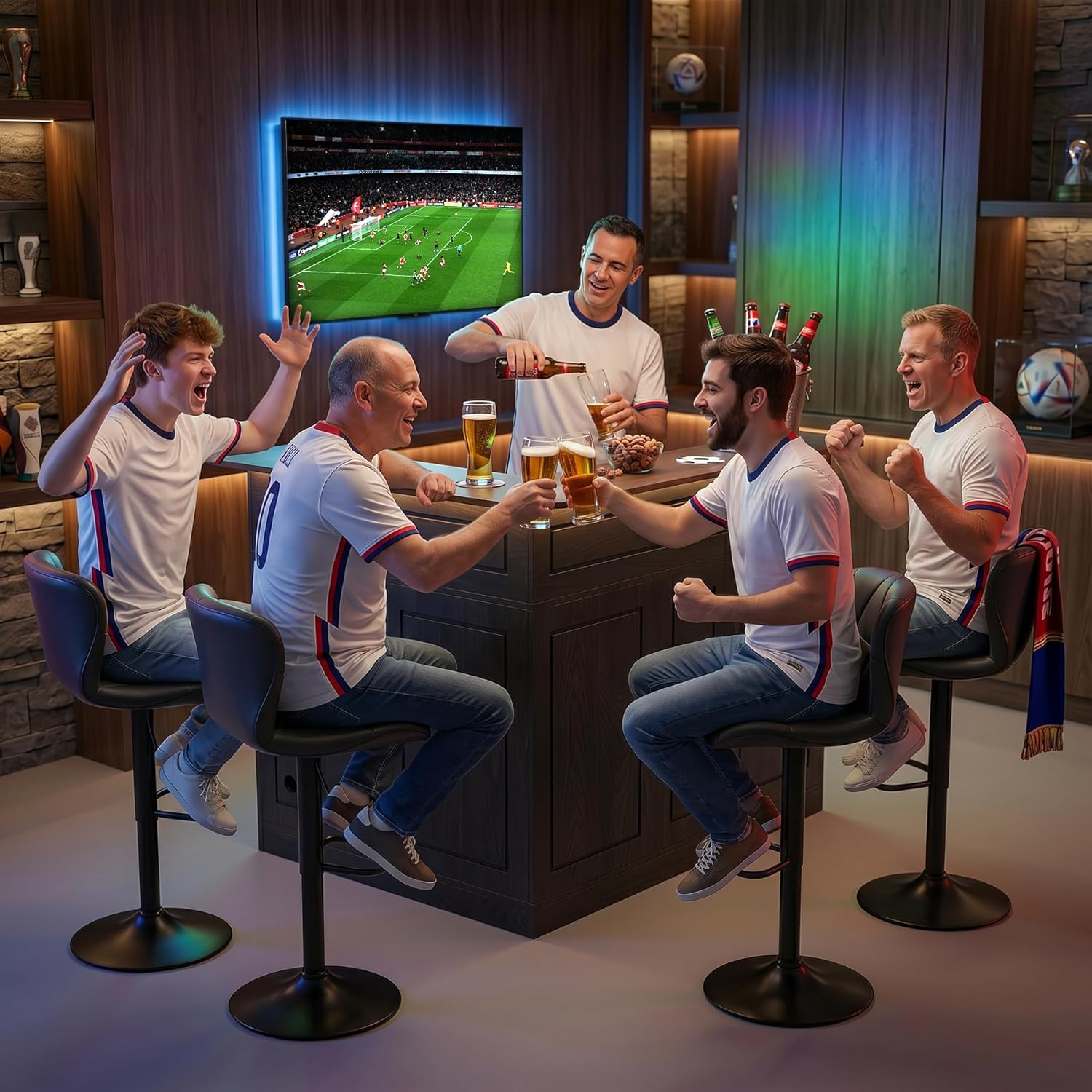 L Shaped Home Bar Unit With Fr - Home Bar And Fridge reseña y precio