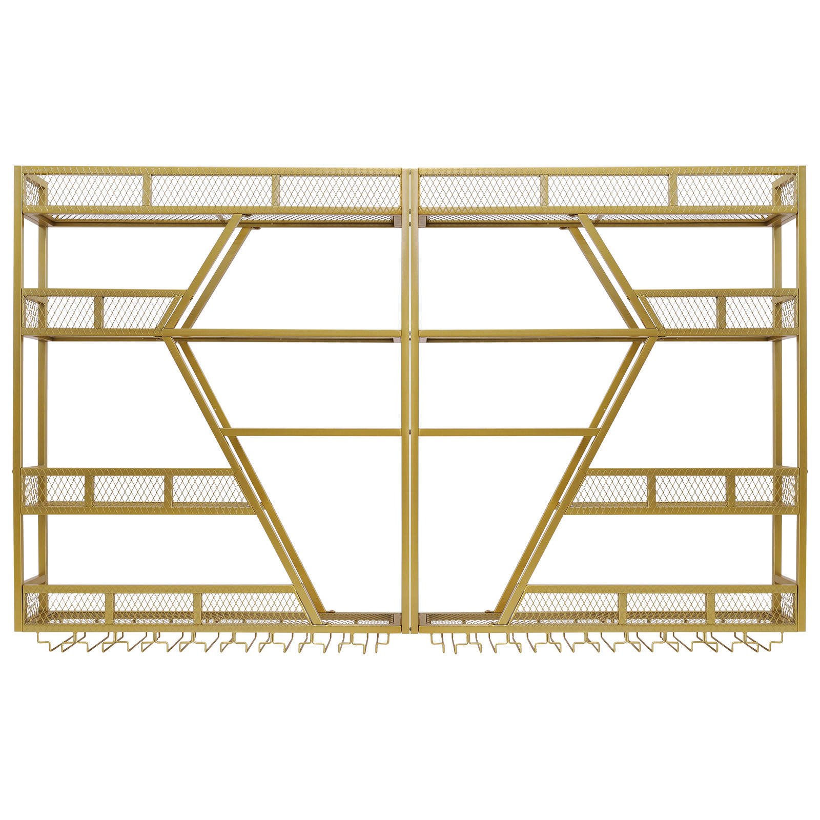 Metal Wine Storage Rack Wall M - Home Bar Shelf reseña y precio