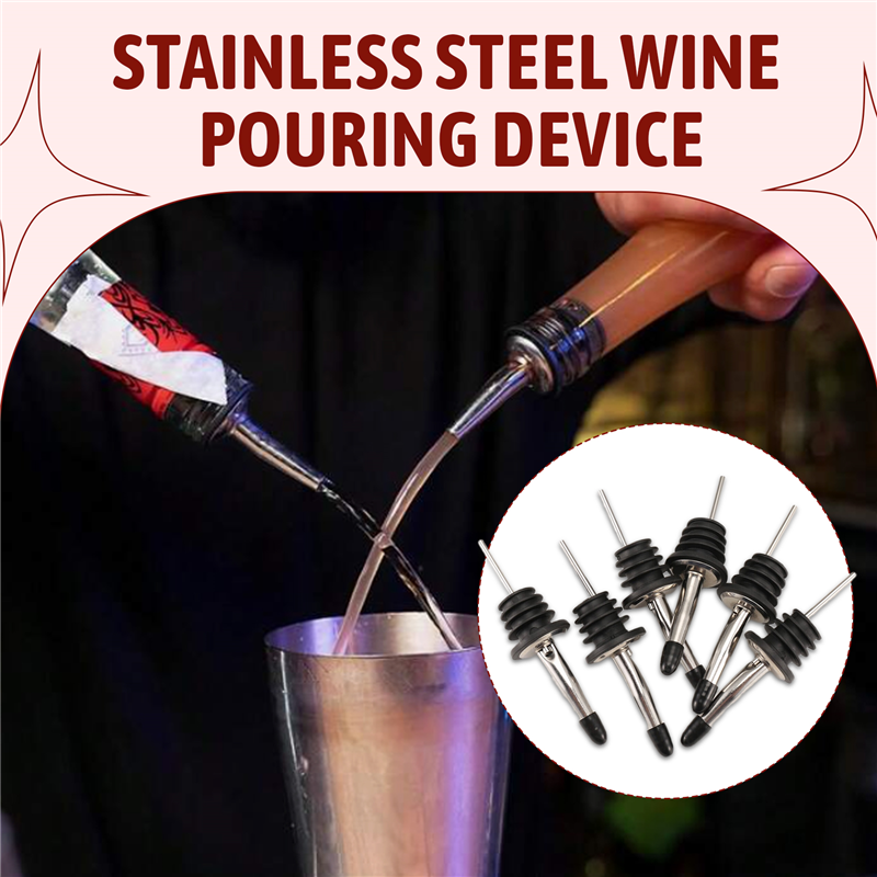 AEE2-6Pcs Stainless Steel Pour - Speed Pourer Cap reseña y precio