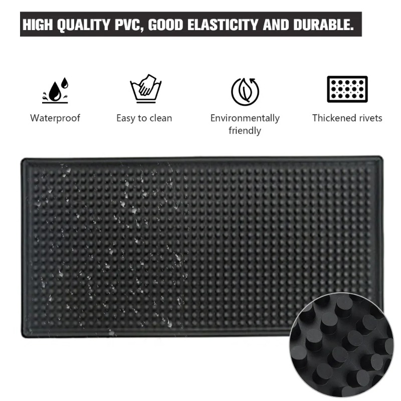 Bar Mat Rubber Dish Drying Mat - Home Bar Setup reseña y precio