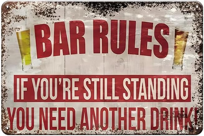 Funny Vintage Tin Signs Retro  - Home Bar Stand reseña y precio