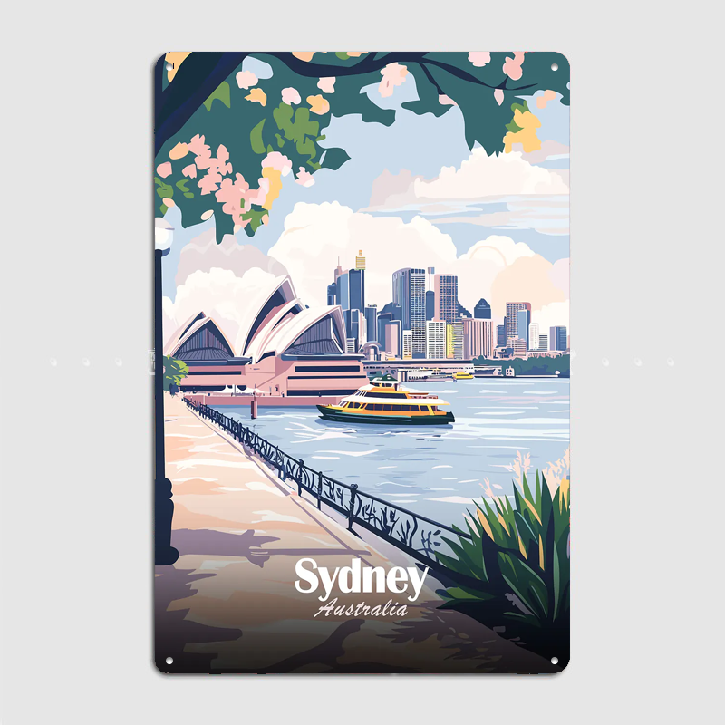Sydney Australia Travel Poster - Home Bar Sydney reseña y precio