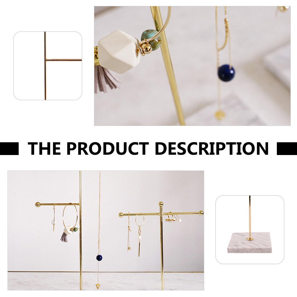 Marble Base T-Bar Jewelry Hold - Home Bar Stand reseña y precio