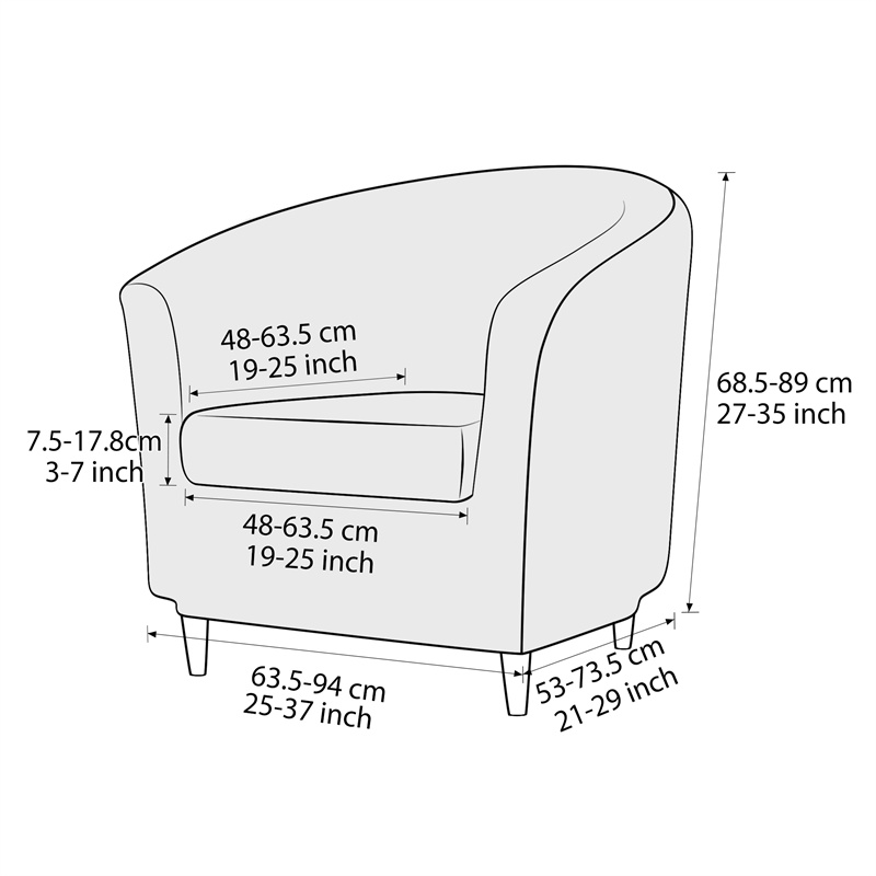 Solid Color Club Armchair Cove - Home Bar Lounge reseña y precio