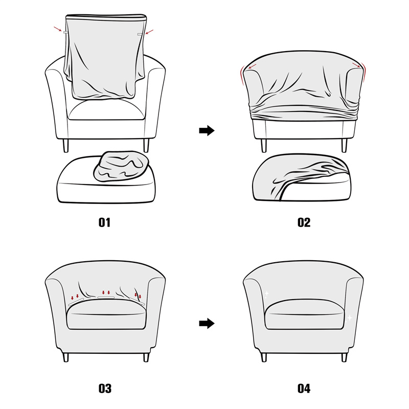 Solid Color Club Armchair Cove - Home Bar Lounge reseña y precio