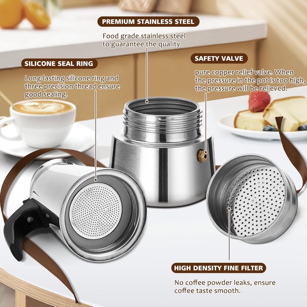Portable Coffee Pot Stainless  - Home Barista reseña y precio