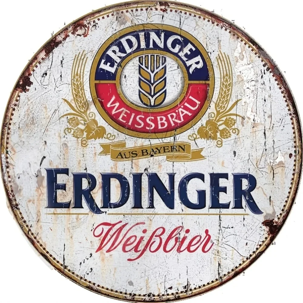Erdinger Beer Vintage Round Al - Home Bar Accessories reseña y precio