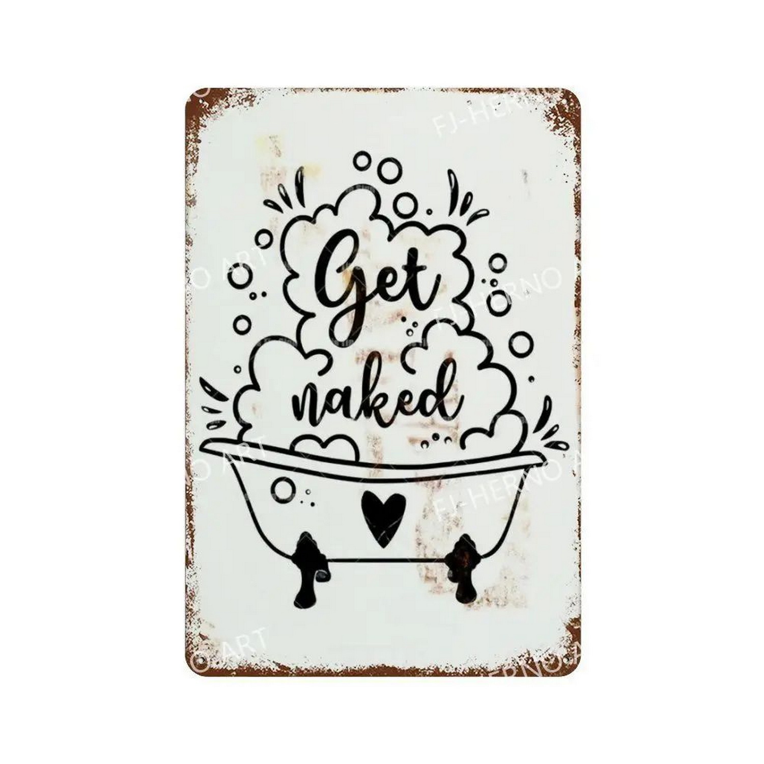 Attention Metal Tin Sign Washi - Home Bar Cafe reseña y precio
