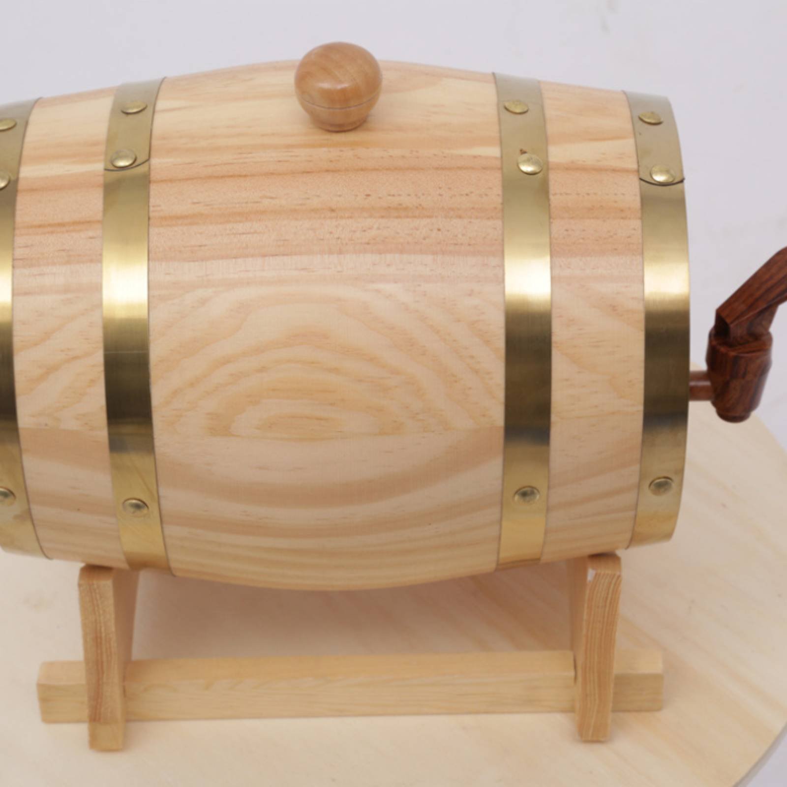 Fir Wood Barrel with Spigot Le - Home Bar Stand reseña y precio