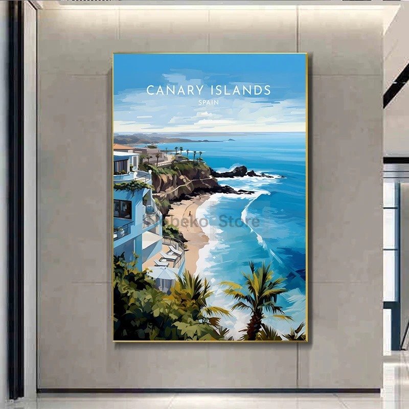 Spain Travel Poster Barcelona  - Home Barcelona reseña y precio