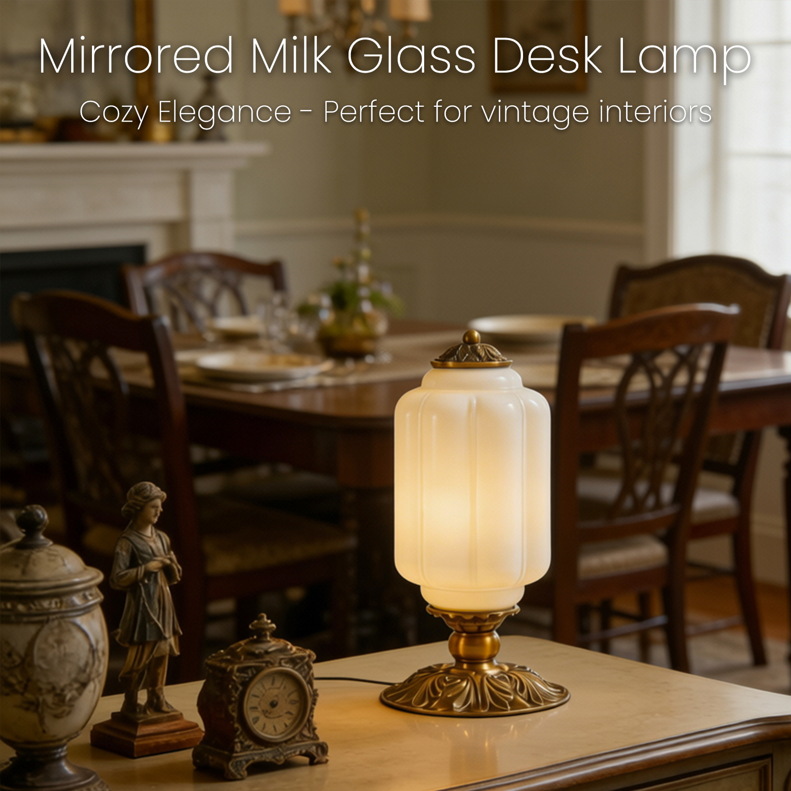 Nordic Vintage Milk Glass Tabl - Old Fashioned Glass reseña y precio