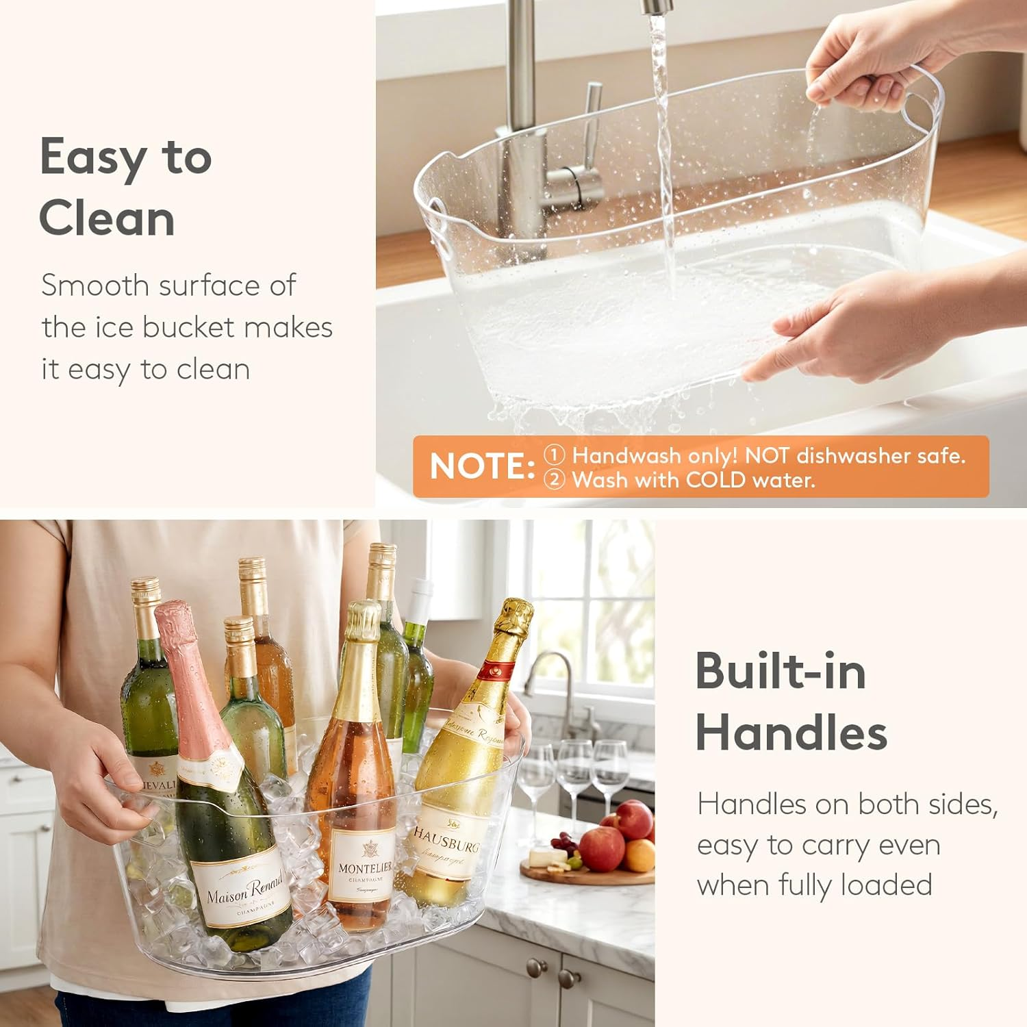 Lifewit 2 Pack 11.5L Clear Pla - Home Bar Accessories reseña y precio