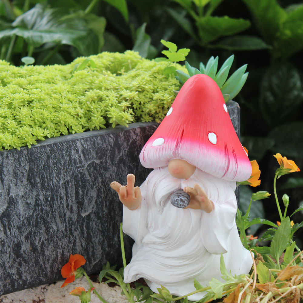 Mushroom Smoking Gnomes Funny  - Home Bargains reseña y precio