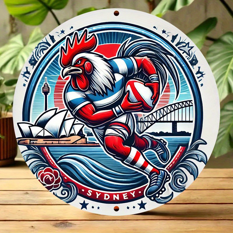 A vibrant Sydney Roosters wall - Home Bar Sydney reseña y precio