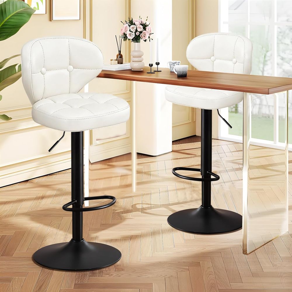 Bar Stools Set o 6, Adjustable - Home Bar And Counter reseña y precio