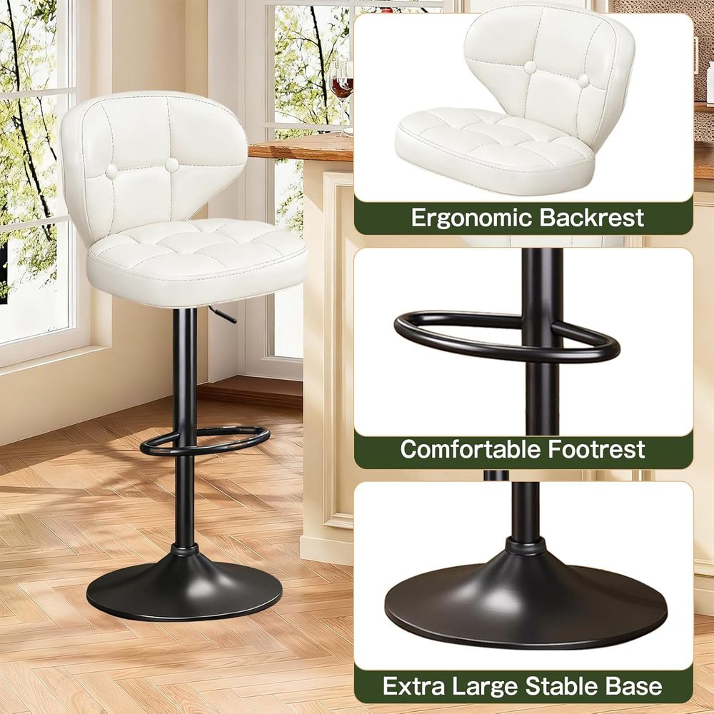 Bar Stools Set o 6, Adjustable - Home Bar And Counter reseña y precio