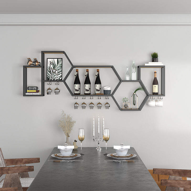 Designer Shelves Bar Cabinet L - Home Bar Shelf reseña y precio