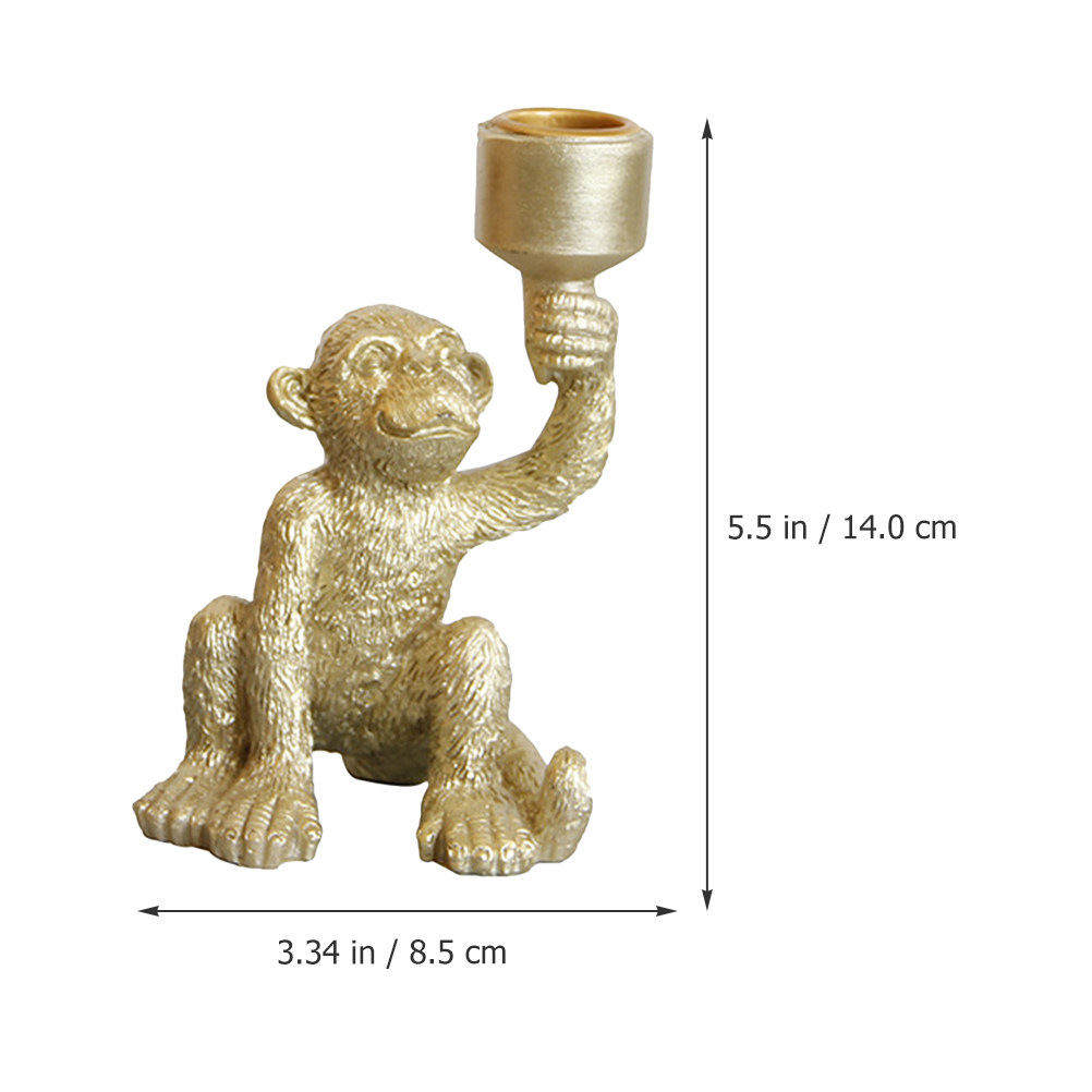 Resin Monkey Pillar Holder Des - Home Bar Stand reseña y precio