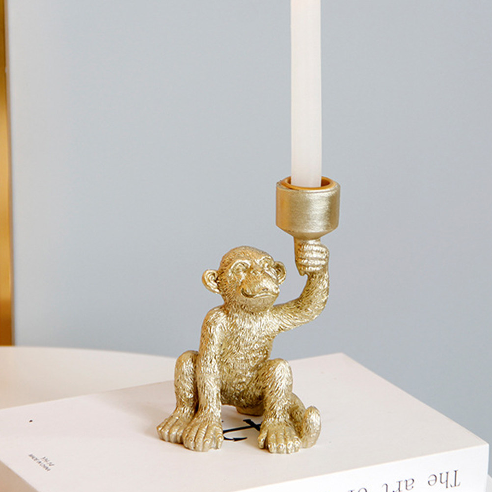 Resin Monkey Pillar Holder Des - Home Bar Stand reseña y precio