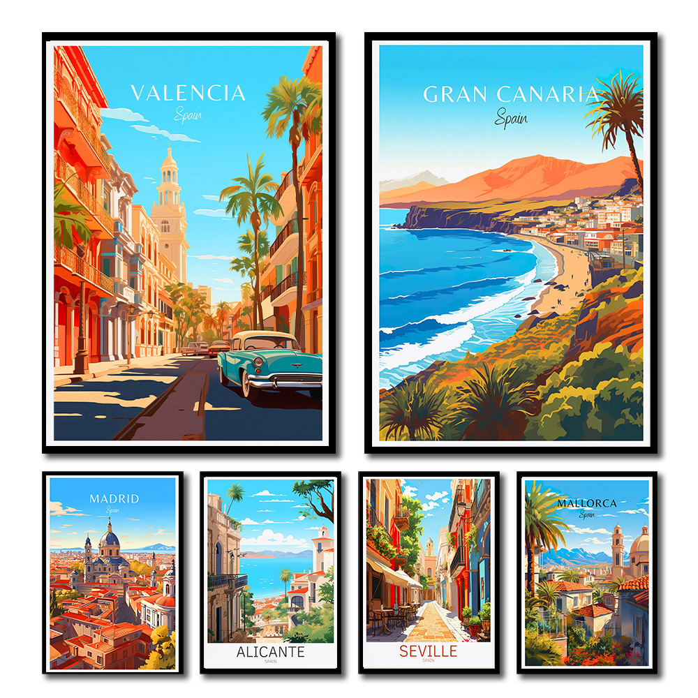 Spain Travel Poster Paris Gran - Home Barcelona reseña y precio