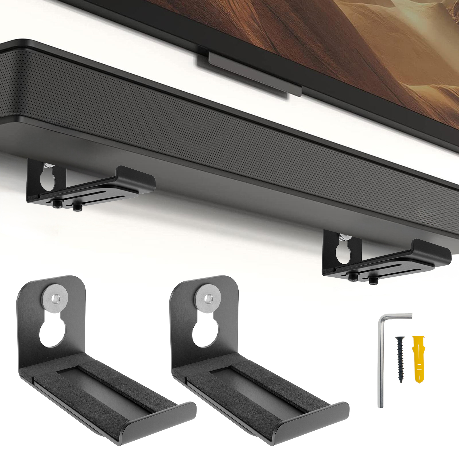 2Pcs Soundbar Speaker Stands W - Home Bar Stand reseña y precio