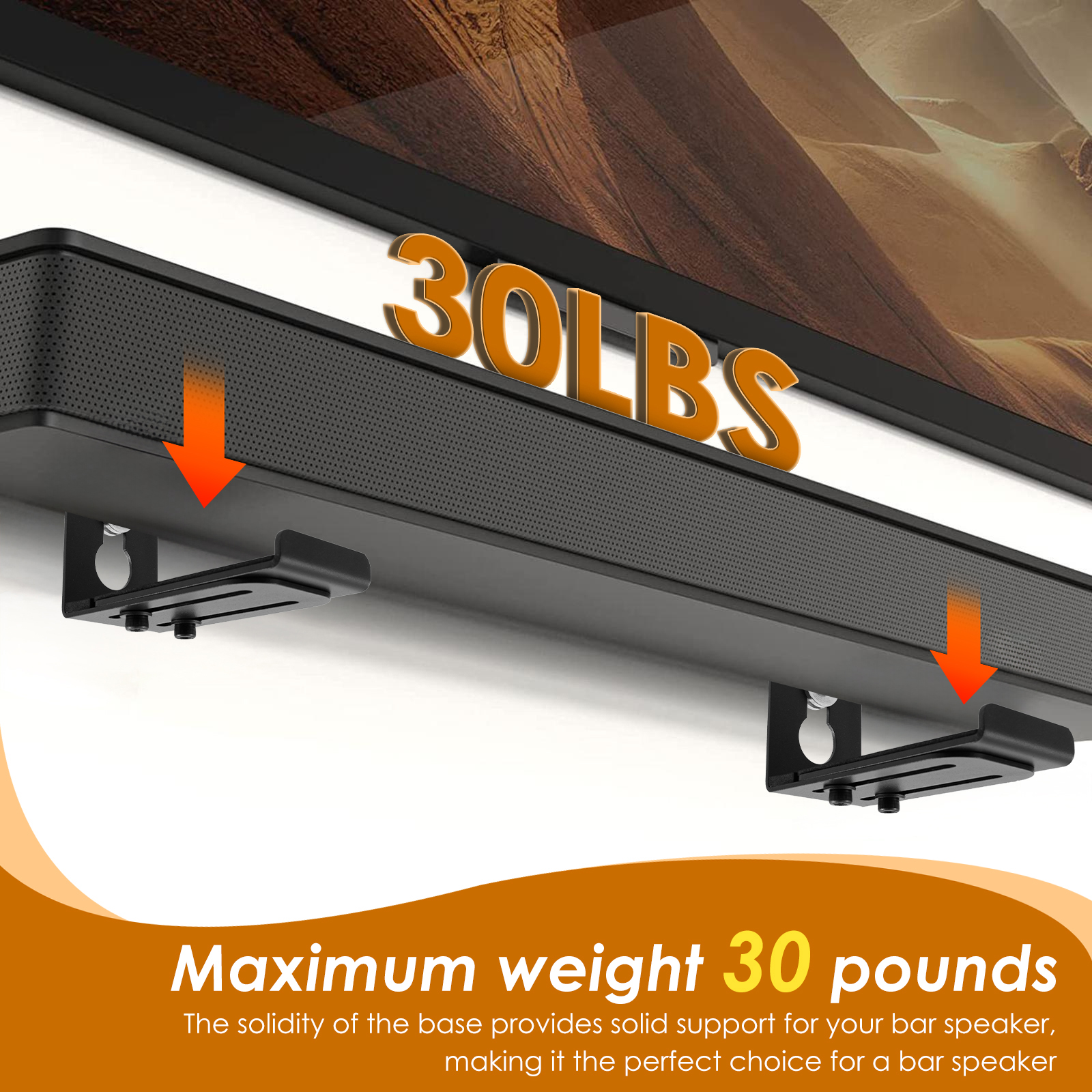 2Pcs Soundbar Speaker Stands W - Home Bar Stand reseña y precio