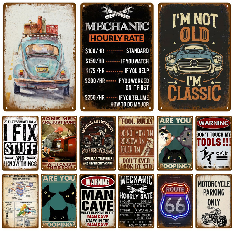 Vintage Metal Plate Tin Sign P - Home Bar Accessories reseña y precio