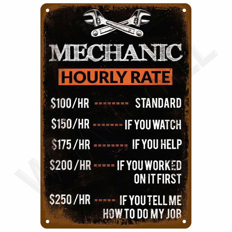 Vintage Metal Plate Tin Sign P - Home Bar Accessories reseña y precio