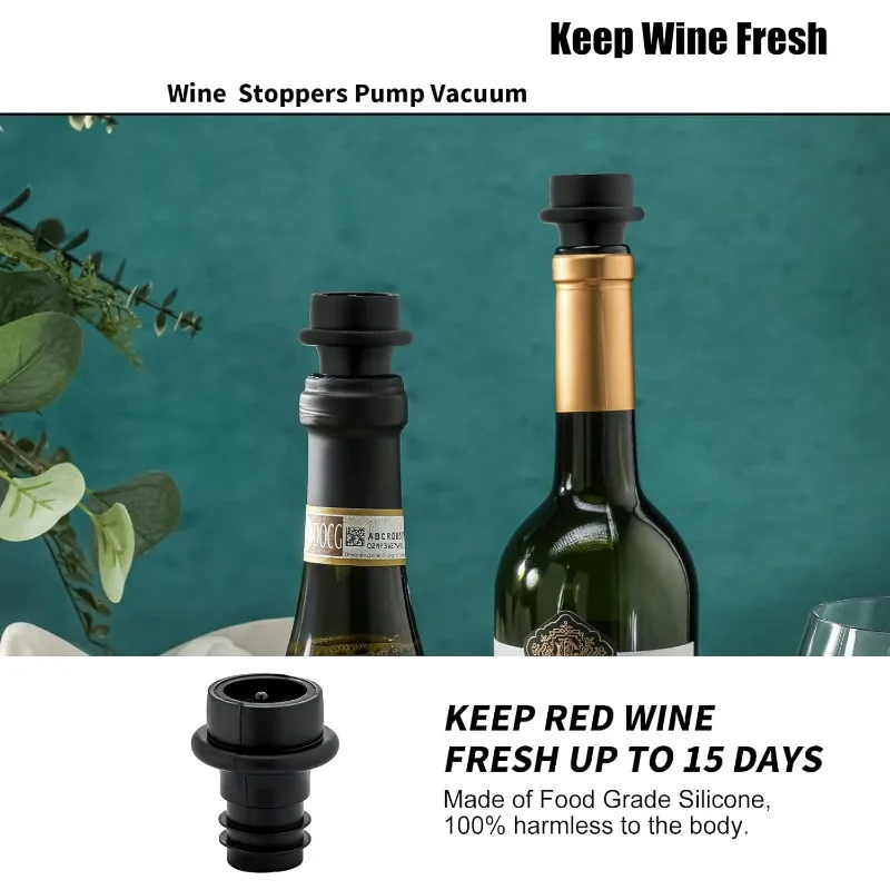 Wine Saver Vacuum Stoppers,Vac - Speed Pourer Cap reseña y precio