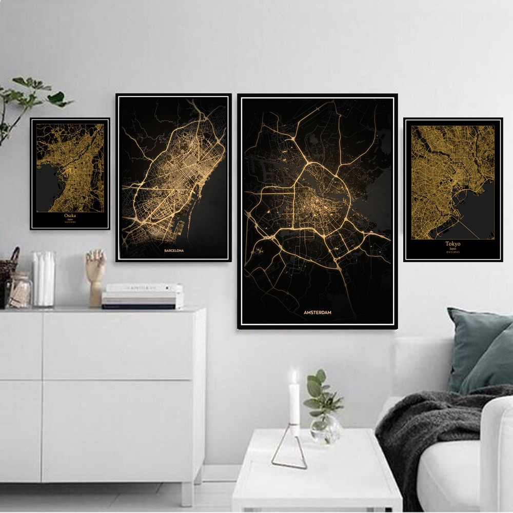 Poster Prints Amsterdam Tokyo  - Home Barcelona reseña y precio