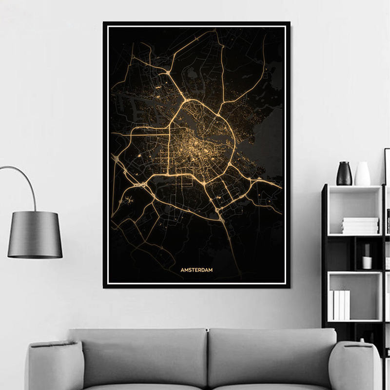 Poster Prints Amsterdam Tokyo  - Home Barcelona reseña y precio
