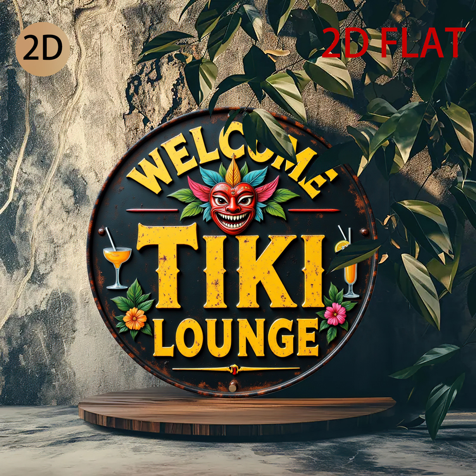 Retro Tiki Lounge Sign - Tropi - Home Bar Lounge reseña y precio
