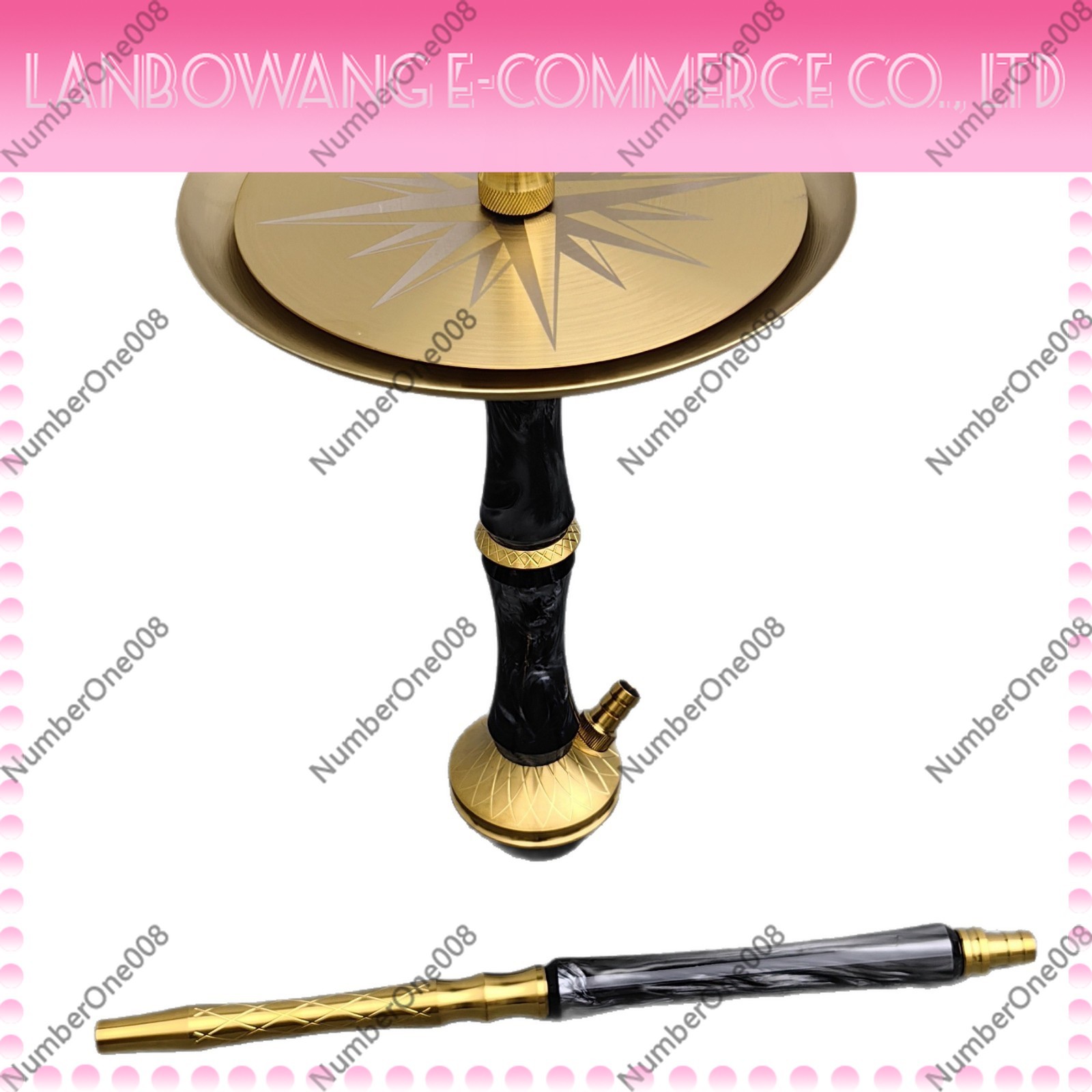 Stainless Steel Hookah Set Pea - Home Bar Lounge reseña y precio
