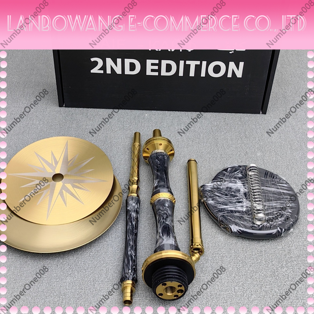 Stainless Steel Hookah Set Pea - Home Bar Lounge reseña y precio