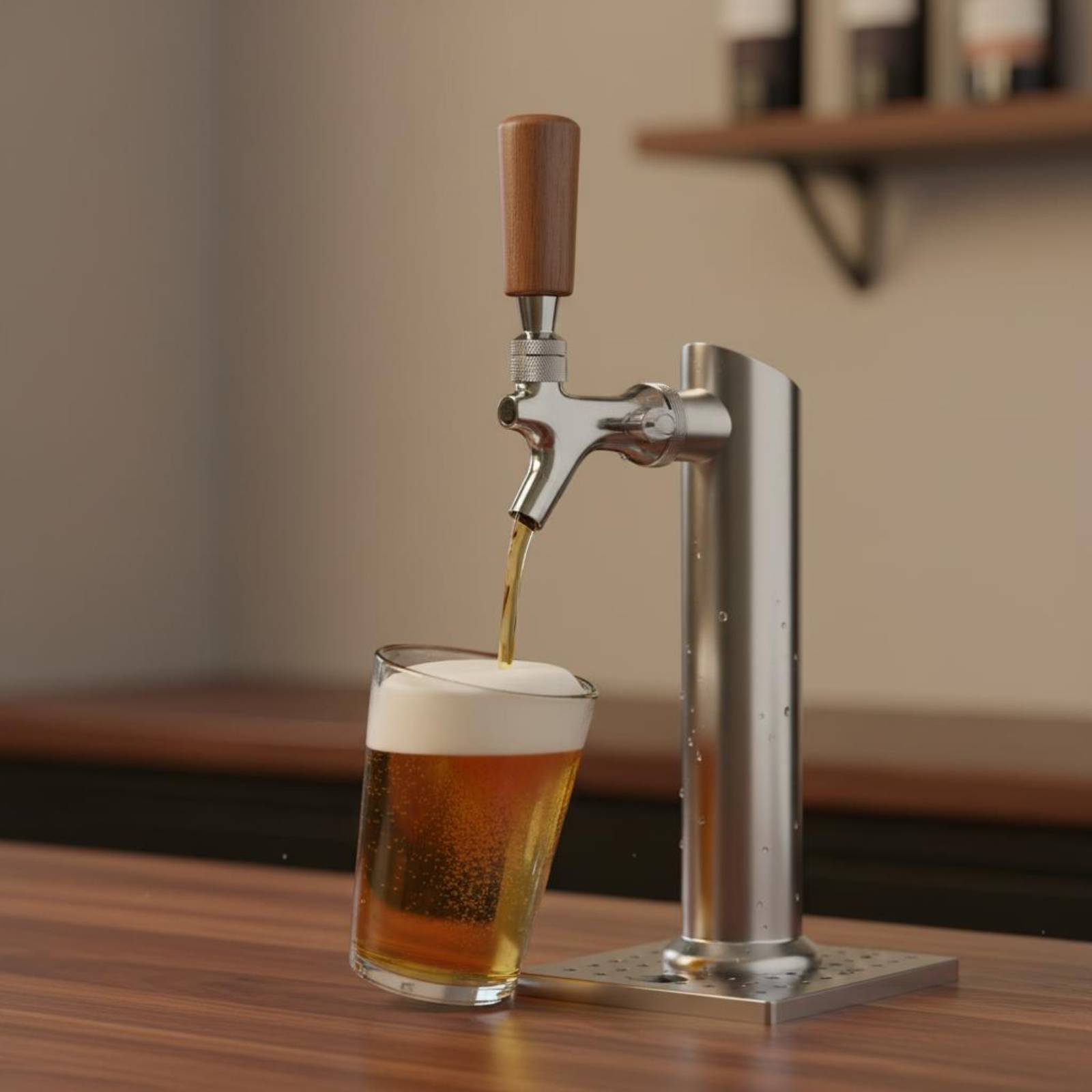 Short Wooden Beer Handle Solid - Home Bar Accessories reseña y precio