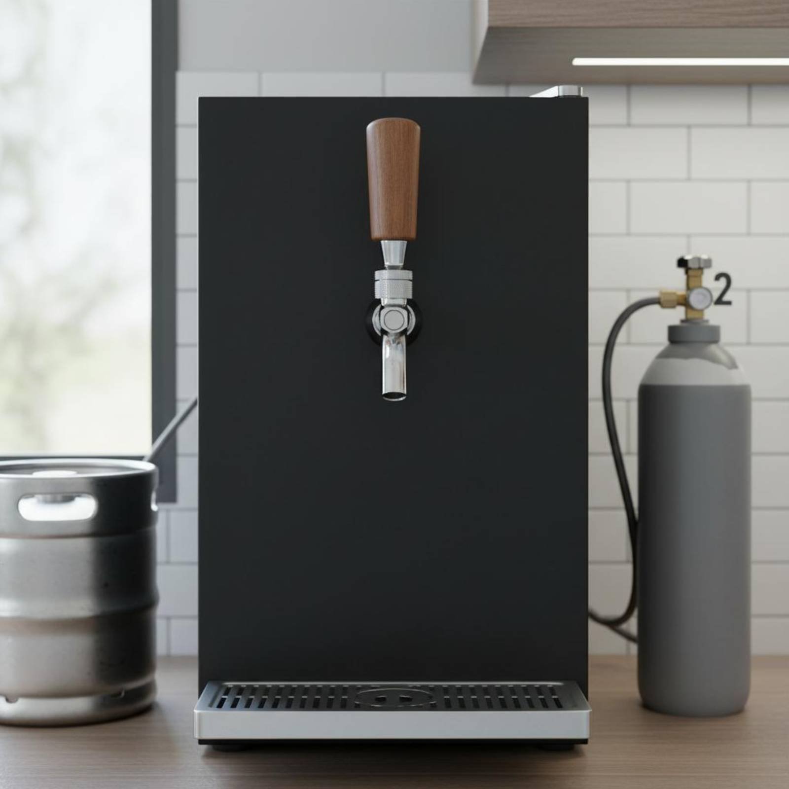 Short Wooden Beer Handle Solid - Home Bar Accessories reseña y precio