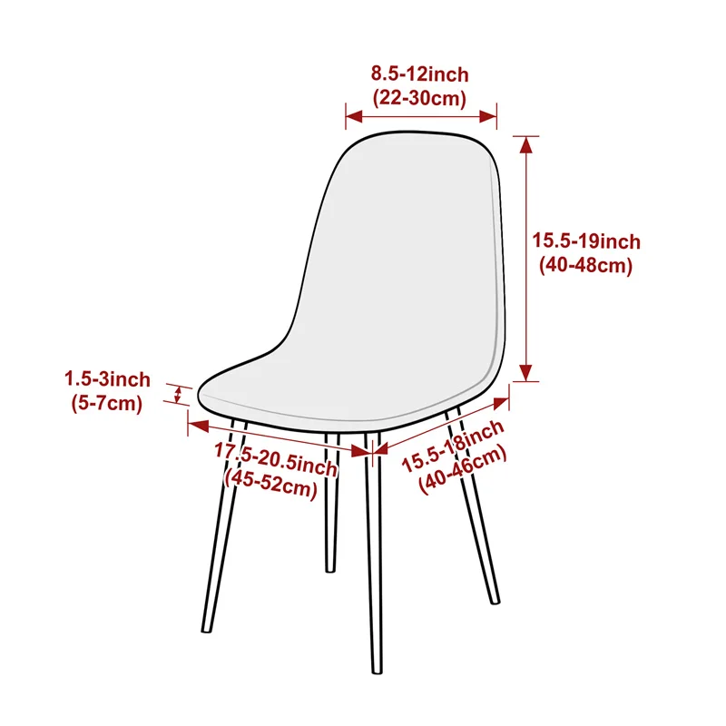 1PC Jacqaurd Shell Chair Cover - Home Bar Lounge reseña y precio