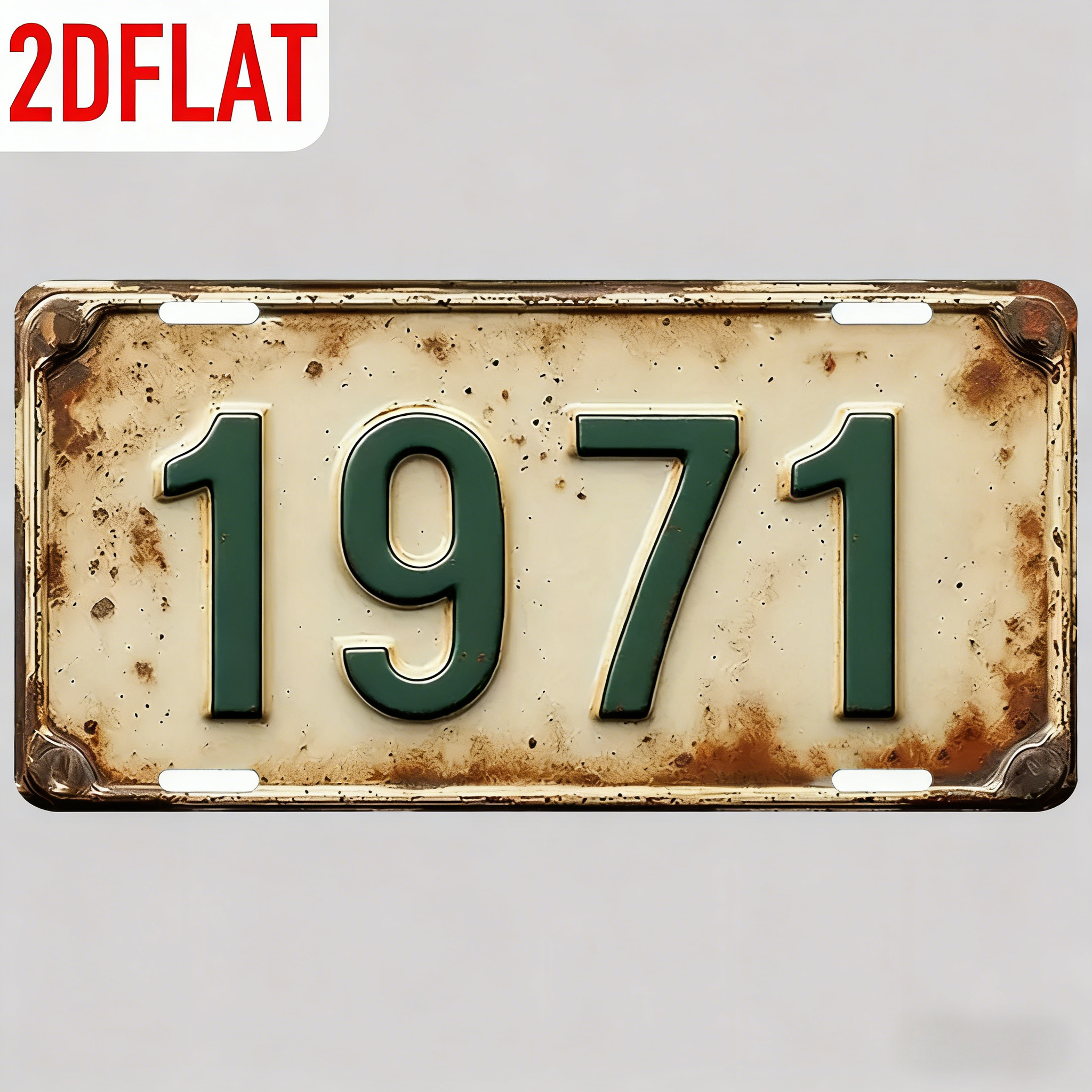 2D Flat Design - Vintage Metal - Home Bar Cafe reseña y precio
