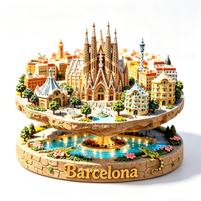 Spain Metal Fridge Magnets Bar - Home Barcelona reseña y precio