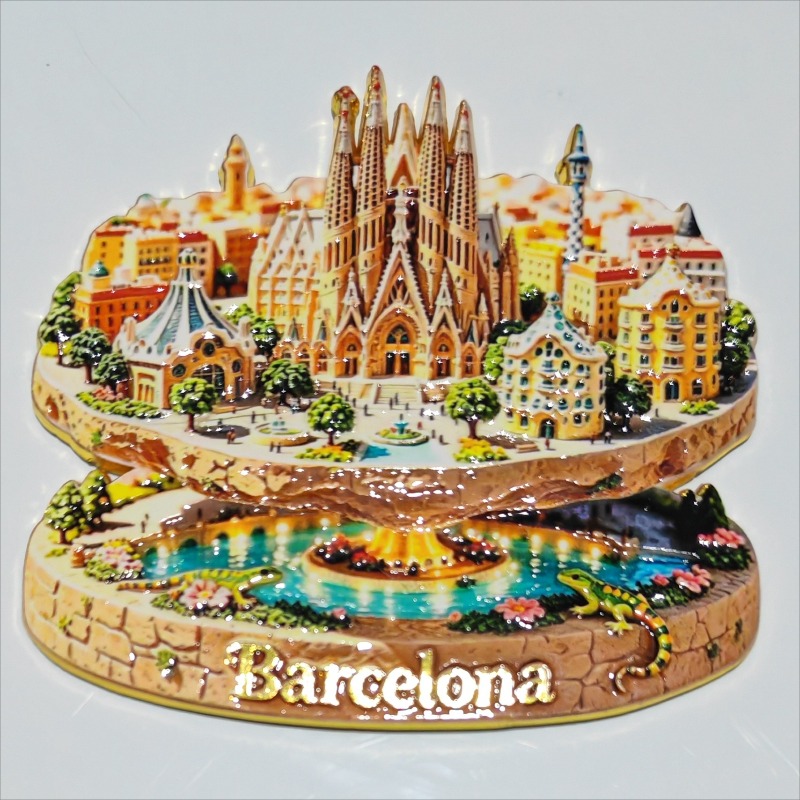 Spain Metal Fridge Magnets Bar - Home Barcelona reseña y precio