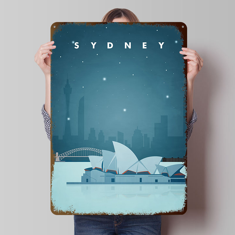 Sydney Travel Poster Customize - Home Bar Sydney reseña y precio