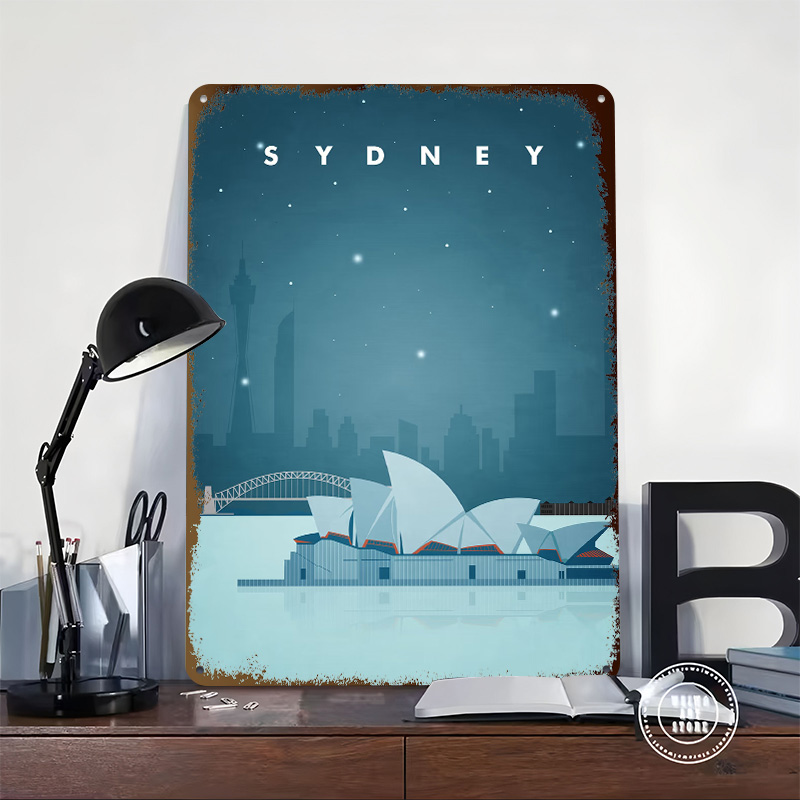 Sydney Travel Poster Customize - Home Bar Sydney reseña y precio