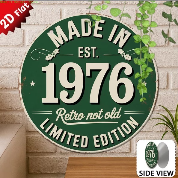 Made in 1976 Retro Not Old 2D  - Home Bar Cafe reseña y precio