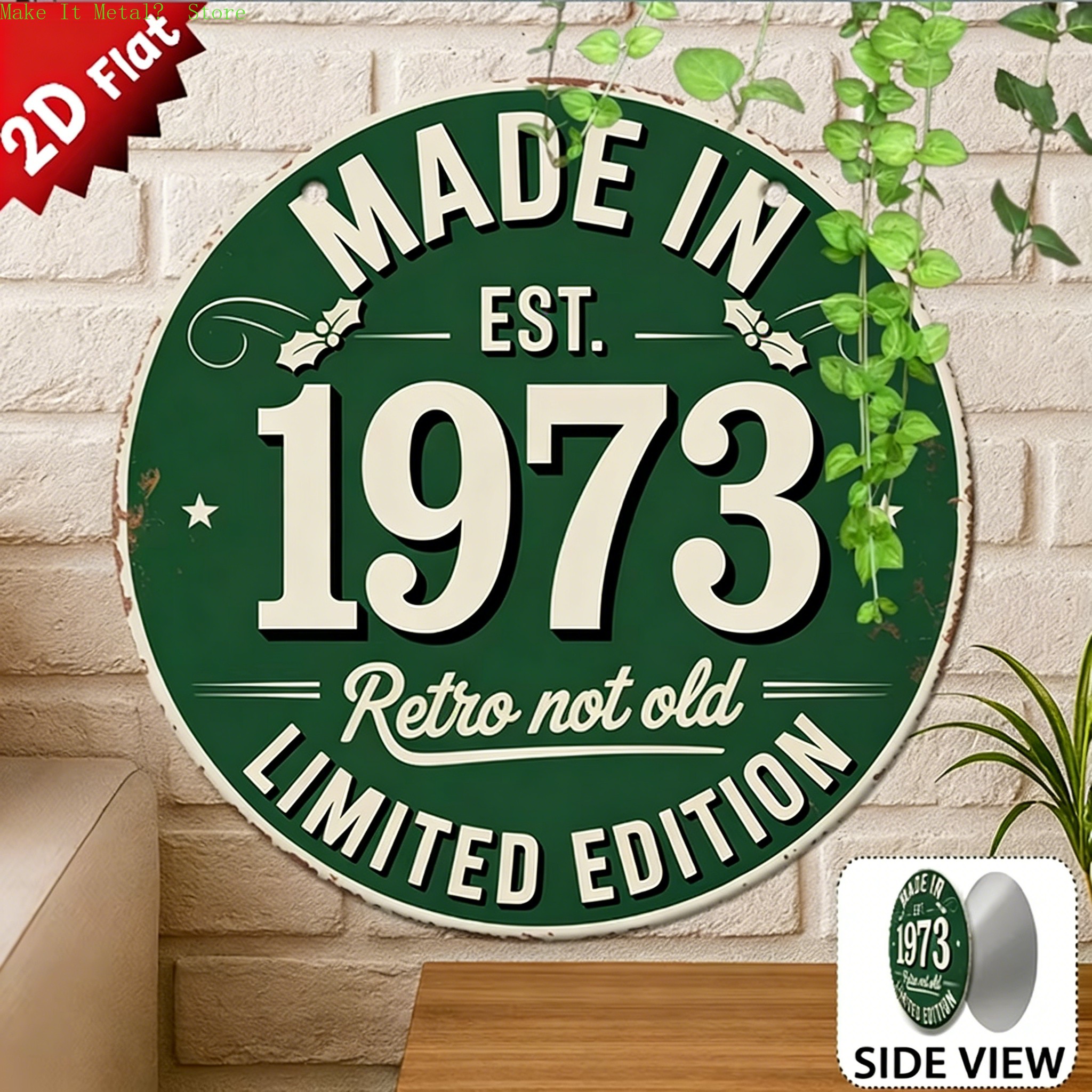 Made in 1976 Retro Not Old 2D  - Home Bar Cafe reseña y precio