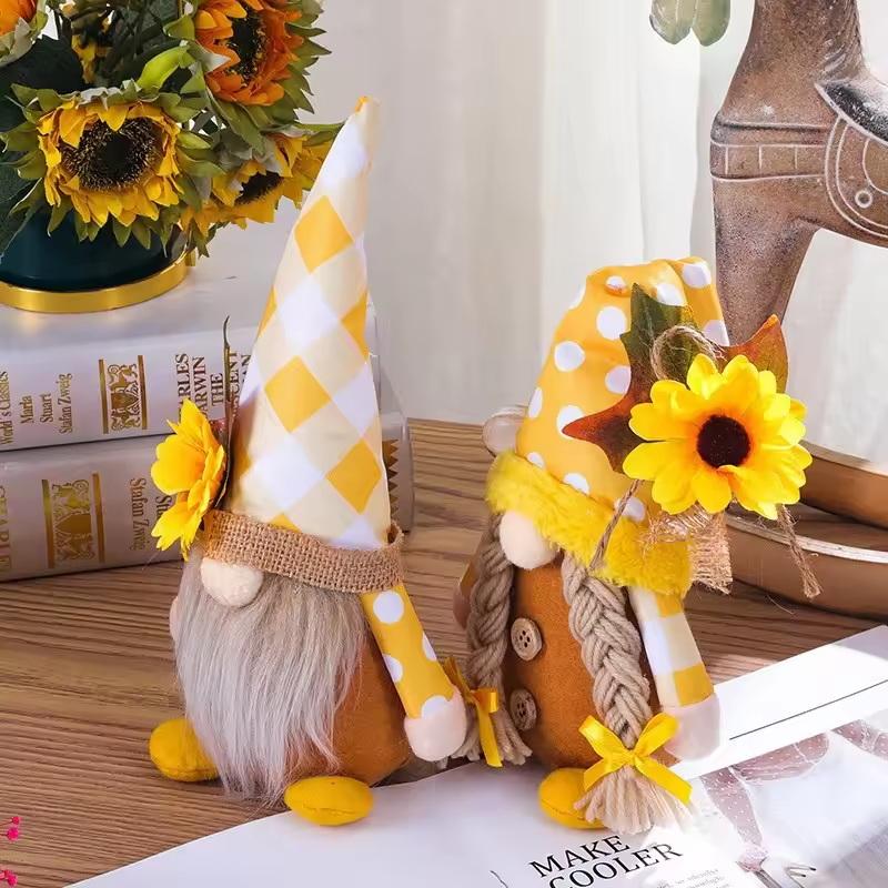 New Sunflower Farmhouse Gnome  - Home Bargains reseña y precio