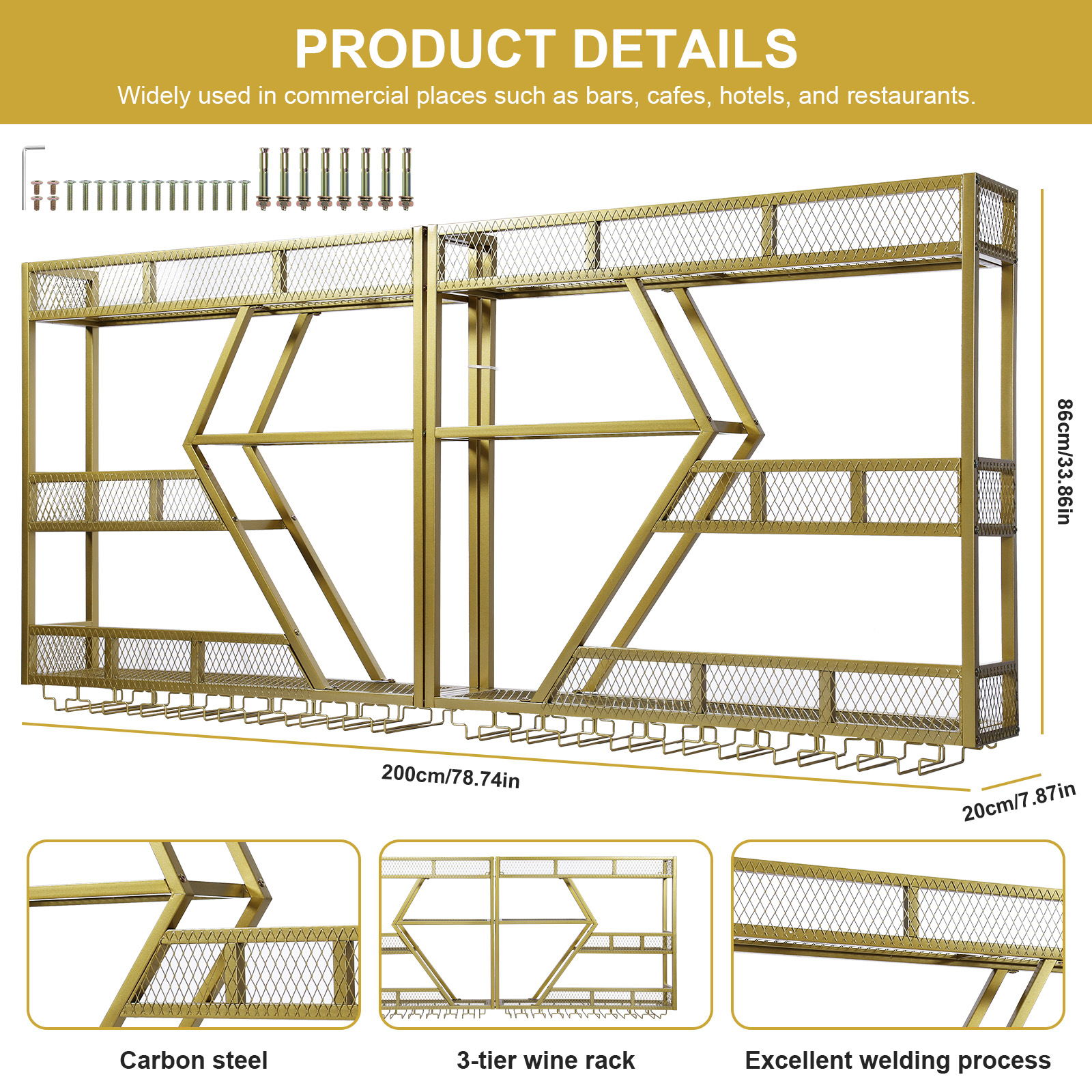 Metal Wine Bottles Storage Dis - Home Bar Shelf reseña y precio