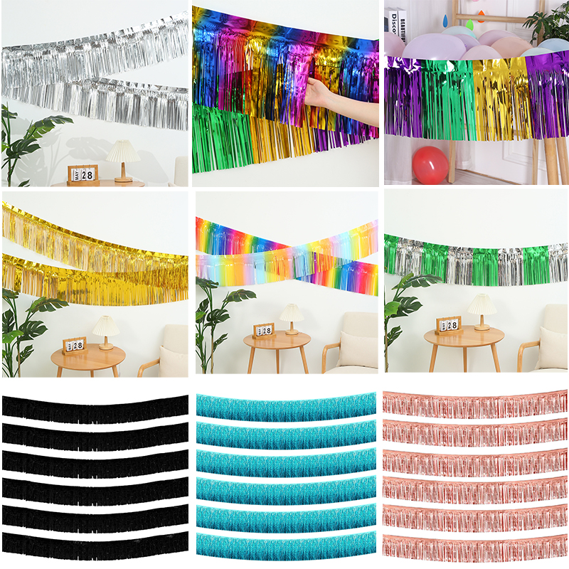 30x300CM Foil Fringe Garland S - Home Bargains reseña y precio