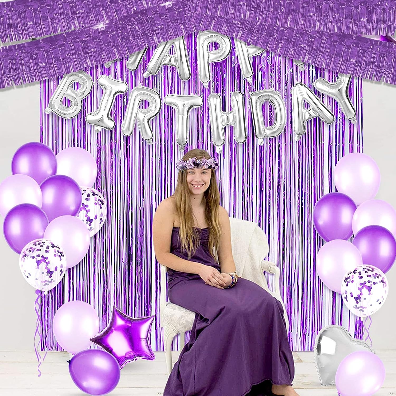30x300CM Foil Fringe Garland S - Home Bargains reseña y precio
