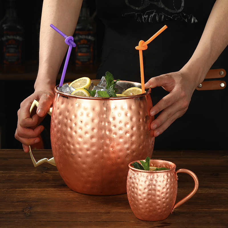 Giant Hammered Moscow Mule Mug - Mule Copper Mug reseña y precio
