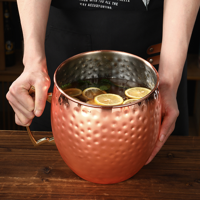 Giant Hammered Moscow Mule Mug - Mule Copper Mug reseña y precio